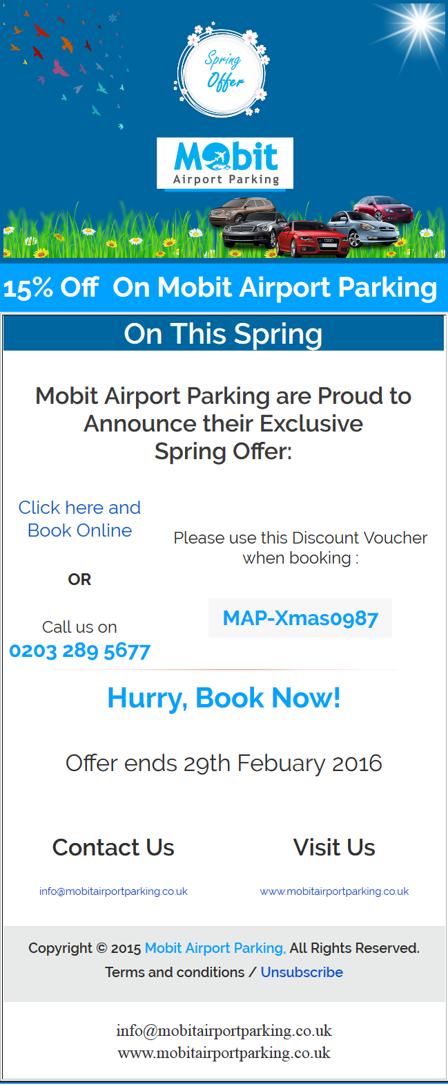 Exclusive Spring Offer 16 February 2016