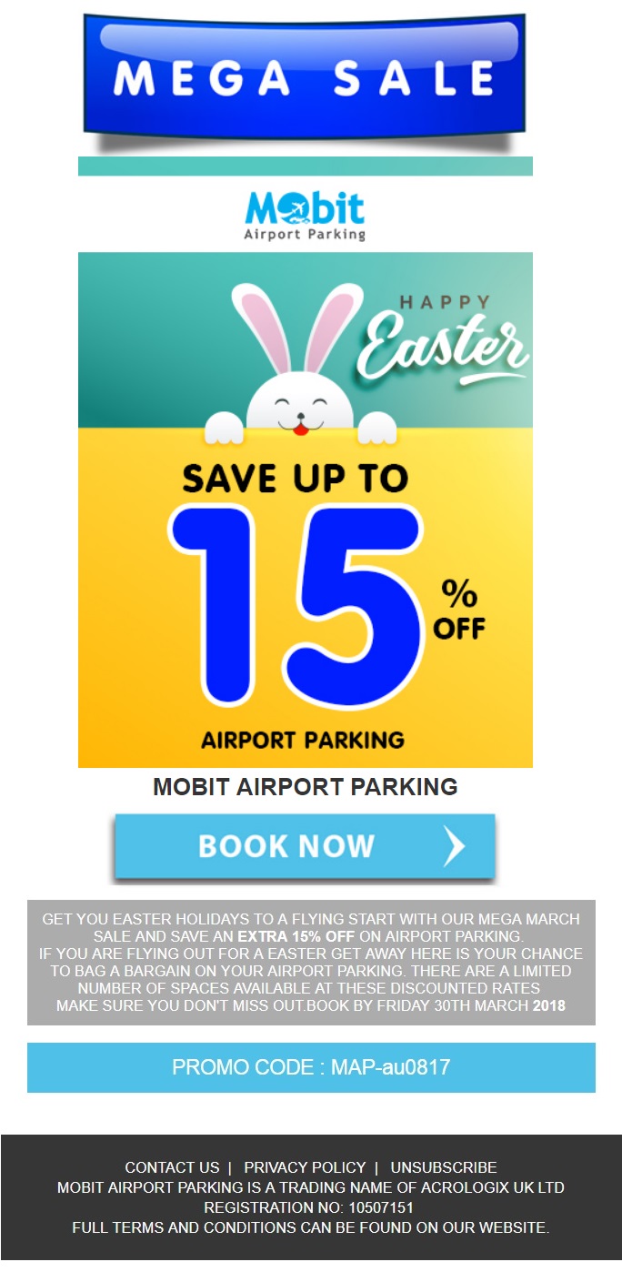 Easter Parking Discount